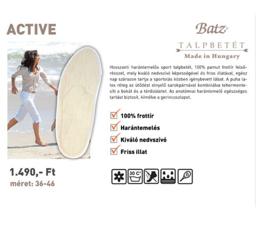 Batz talp betét unisex Talpbetét - 900 Active