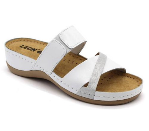 Leon Comfort női papucs - 909 White