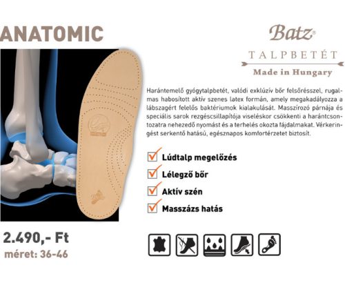 Batz talp betét unisex Talpbetét - 910 Anatomic