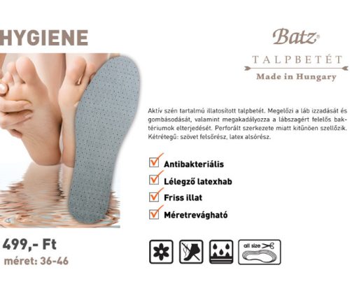 Batz talp betét unisex Talpbetét - 935 Hygiene