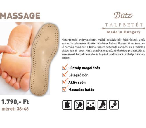 Batz talp betét unisex Talpbetét - 945 massage