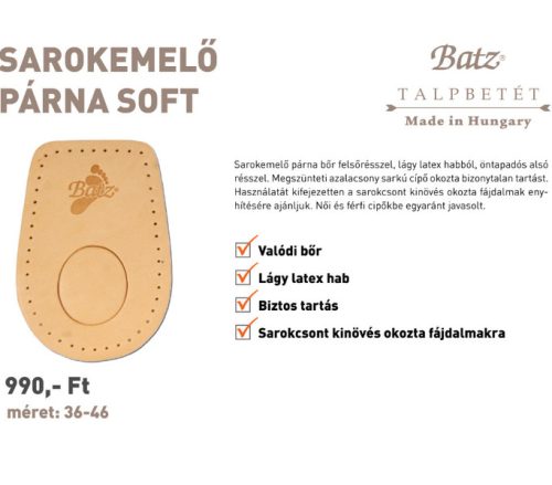 Batz talp betét unisex Talpbetét - 965 Sarok ps