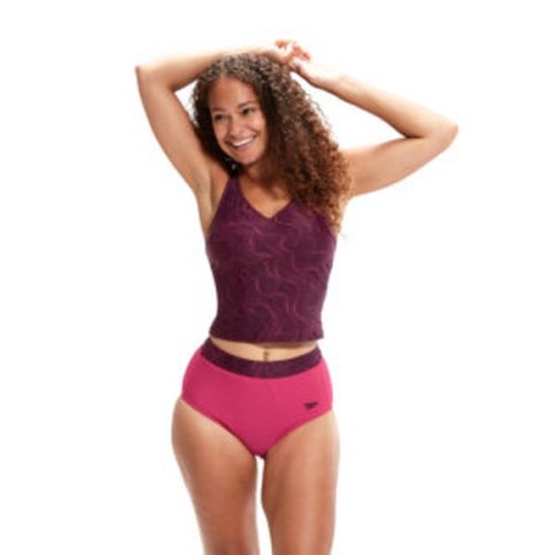 Speedo EVIE PT 1PC AF RED/PURPLE (UK) Női fürdőruha - SM-8-00306115106